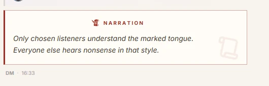 Narration posts